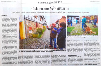 Presse: Ostern am Wohnturm  (TA: 4.4.2023 )